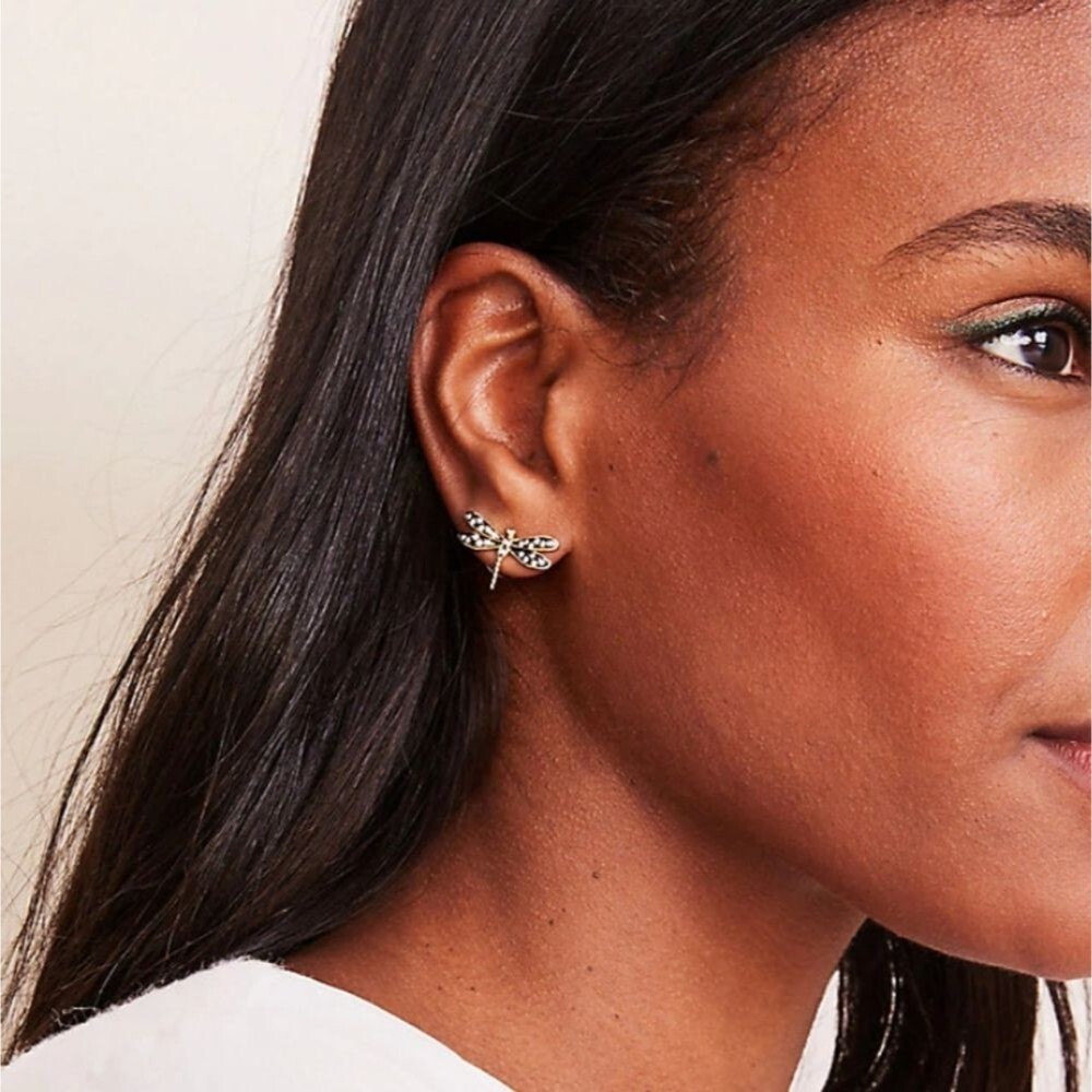 NWT Ann Taylor Dragonfly Stud Earrings